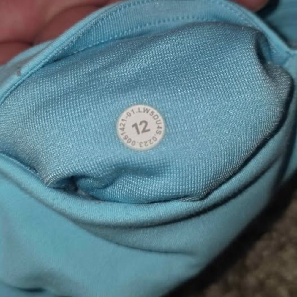 Lululemon Fast and Free High-Rise Tight 25" Nulux Pockets Womens 12 Blue - Picture 4 of 4